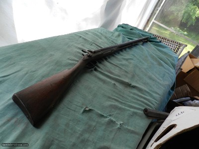 Engraved 12ga Black Powder Double