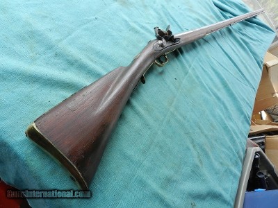 Early Long Tom Flintlock Officers Fusil Musket N. French