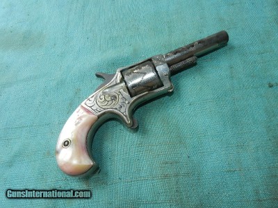 Pathfinder spur trigger engraved revolver