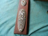 Exceptional Ivory Engraved Shrimshaw Shotgun Butt-Plate and Pistol Grip Cap - 1 of 8