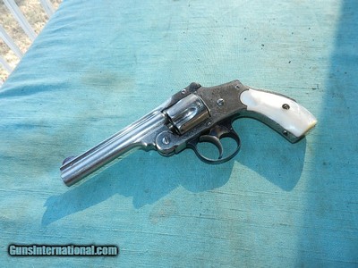 Nickel Smith & Wesson 38 MOP Revolver