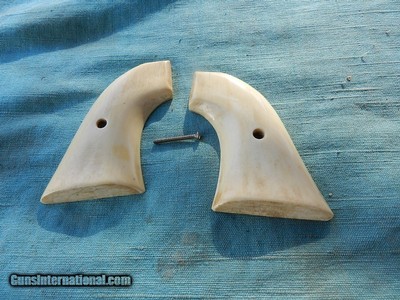 COLT FRONTIER SCOUT, PEACEMAKER, and NEW FRONTIER GRIPS ~ AGED IVORY QR