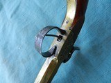 European Engraved Brass Frame Boot Pwercussion Derringer - 6 of 10