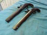 Brace of American Brass Barrel flintock pistols - 11 of 17