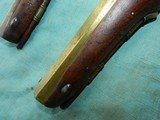 Brace of American Brass Barrel flintock pistols - 15 of 17
