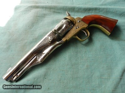 Engraved Colt 1861 Navy by Armi San Marco