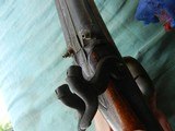 W.H.BARNES BOSTON double 16ga Percussion Shotgun - 10 of 17