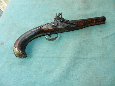 French or Dutch Flintlock Coat Pistol