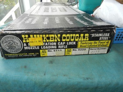 T.C. Cougar Hawken .45 Custom Percussion