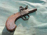 flintlock center hammer muff pistol - 4 of 14