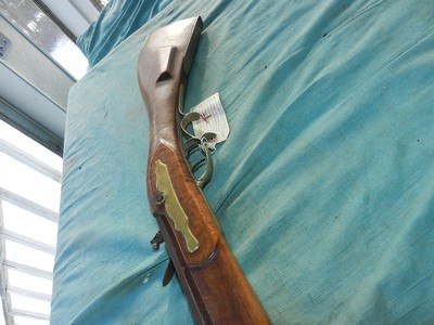 Maple fullstock Flintock .56 cal Rifle - Image 12 of 15