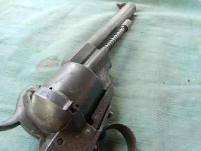 Original Civil War Era French M1854 Lefaucheux type Cavalry Model 10.5mm Pinfire Revolver - Image 4 of 15