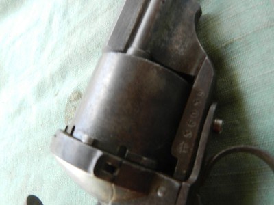 Original Civil War Era French M1854 Lefaucheux type Cavalry Model 10.5mm Pinfire Revolver - Image 7 of 15