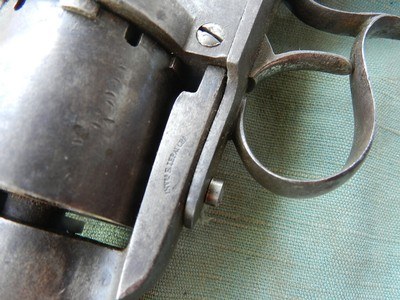 Original Civil War Era French M1854 Lefaucheux type Cavalry Model 10.5mm Pinfire Revolver - Image 14 of 15