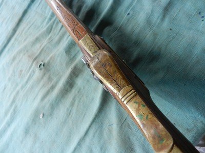 Custom Fancy Flintlock .45cal Rifle - Image 13 of 14