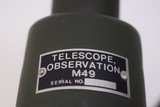 Vietnam Era M49 Spotting Scope Like New with Storage Can and Tripod with Case - 6 of 13