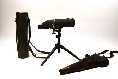 Vietnam Era M49 Spotting Scope Like New with Storage Can and Tripod with Case