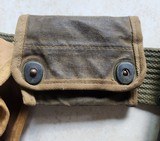 US Military WWII Utility Belt with Accessories - 2 of 10