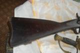  Post Civil War Providence Tool Co. Peabody Patent Rifle w/original bayonet Officers Sword, belt w/original buckle - 3 of 15