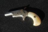 Rare Nickel Colt 3rd Model Thuer Derringer Engraved - 3 of 6