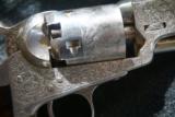 Scarce Factory Engraved Colt Model 1849 Silver Finish - 9 of 19