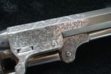 Scarce Factory Engraved Colt Model 1849 Silver Finish - 10 of 19