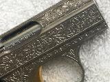 Beautiful Stainless Steel Baby Browning Angelo Bee Renaissance style engraved - 10 of 13
