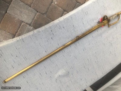 LOWER PRICE Near Perfect Mexican War Militia Staff Sword - Image 9 of 25