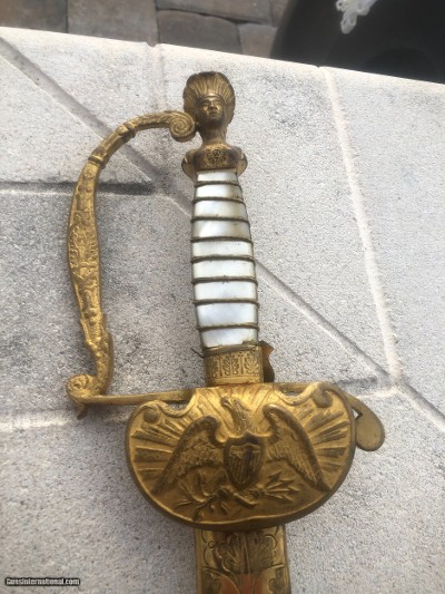LOWER PRICE Near Perfect Mexican War Militia Staff Sword - Image 2 of 25
