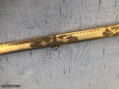 LOWER PRICE Near Perfect Mexican War Militia Staff Sword - Image 3 of 25