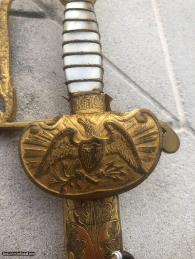 LOWER PRICE Near Perfect Mexican War Militia Staff Sword - Image 8 of 25