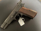 Fabrique Nationale Belgium Browning H Power 9 MM post war. Box and pamphlet. Silesia marked.