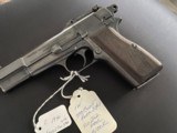 Fabrique Nationale Pre war Belgium Browning Model 35 9 MM. Tangent rear sight. Slotted for stock. LOWER LOWER PRICE - 2 of 14