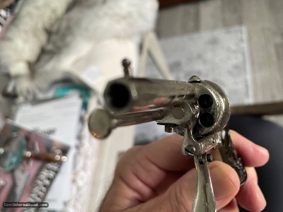Scarce Tiny Folding Trigger Pinfire Revolver w/Period case. Interesting story. EVEN LOWER LOWER PRICE - Image 21 of 25