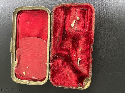 Scarce Tiny Folding Trigger Pinfire Revolver w/Period case. Interesting story. EVEN LOWER LOWER PRICE - Image 24 of 25