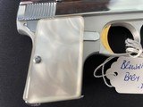 Incredible Belgium Baby Browning Chrome Plated Steel with Gold Trigger Last Year of Production. - 4 of 12