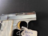 Incredible Belgium Baby Browning Chrome Plated Steel with Gold Trigger Last Year of Production. - 2 of 12
