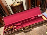 Nice 26” bbl, leather double barrel shotgun case - 6 of 7