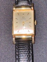 Exquisite Vintage Omega Fancy Tanker Solid 14k - 3 of 15