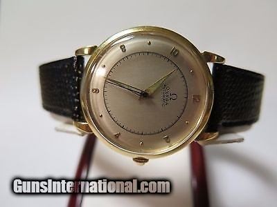 LOWER PRICE: Rare Vintage (1944) Omega 18k Solid Gold Bumper Automatic