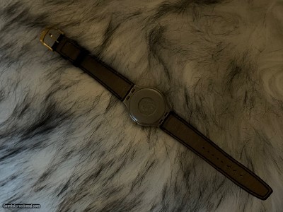 EVEN LOWER LOWER PRICE: Luxury Men’s Omega Deville Dress Blue dial watch. 18k gold bezel. - Image 7 of 10