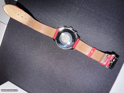 EVEN LOWER, LOWER PRICE. Limited Edition Omega Speedmaster Michael Schumacher Ferrari Red Automatic Mens Watch w/TIRE case and box. LOWER PRICE - Image 8 of 25