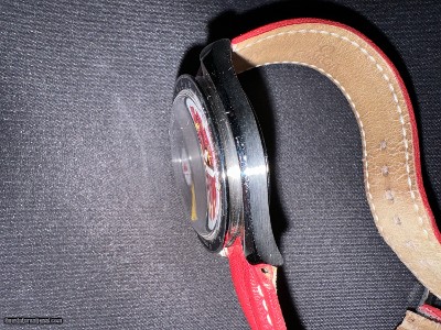 EVEN LOWER, LOWER PRICE. Limited Edition Omega Speedmaster Michael Schumacher Ferrari Red Automatic Mens Watch w/TIRE case and box. LOWER PRICE - Image 7 of 25