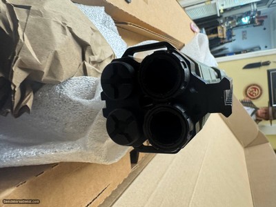EVEN LOWER, LOWER PRICE. Near new Standard Manufacturing DP-12 Slide Action Double shotgun 16 round - Image 4 of 12