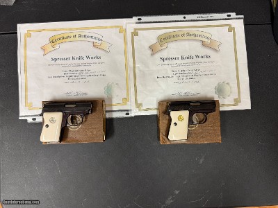 EVEN LOWER, LOWER PRICE. Scarce Colt Consecutively Number Pair .25 Semi Automatic Pistols Ivory Grips - Image 12 of 25