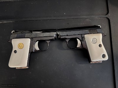 EVEN LOWER, LOWER PRICE. Scarce Colt Consecutively Number Pair .25 Semi Automatic Pistols Ivory Grips - Image 8 of 25