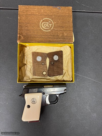 EVEN LOWER, LOWER PRICE. Scarce Colt Consecutively Number Pair .25 Semi Automatic Pistols Ivory Grips - Image 13 of 25