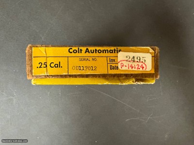 EVEN LOWER, LOWER PRICE. Scarce Colt Consecutively Number Pair .25 Semi Automatic Pistols Ivory Grips - Image 21 of 25