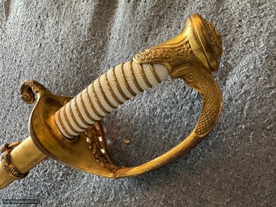 Excellent condition USN 1852 Pattern Officers Sword - Image 11 of 25