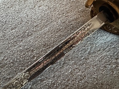 EVEN LIWER, LOWER PRICE Outstanding USMC Model 1875 NCO Presentation Sword - Image 23 of 25